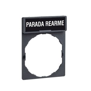 Držač za legendu 30 x 40 mm s legendom 8 x 27 mm, s oznakom PARADA REARME