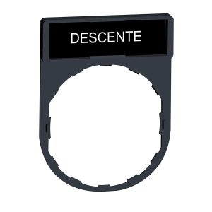 Držač za legendu 30 x 40 mm s legendom 8 x 27 mm, s oznakom DESCENTE