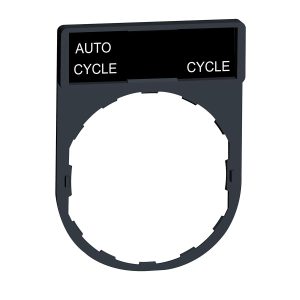 Držač za legendu 30 x 40 mm s legendom 8 x 27 mm, s oznakom AUTO CYCLE – CYCLE