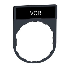 Držač za legendu 30 x 40 mm s legendom 8 x 27 mm, s oznakom VOR
