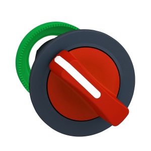 Glava crvene upuštene preklopke, 2 položaja, nepomična