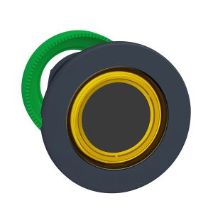 Glava svjetlećeg upuštenog tipkala, s upuštenom kapicom, žuta