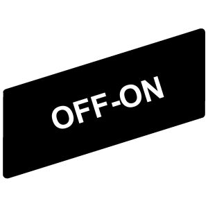 Označena legenda 8 x 27 mm za držač 30 x 40 mm, OFF-ON