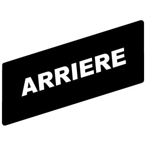 Označena legenda 8 x 27 mm za držač 30 x 40 mm, ARRIERE