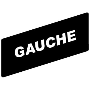 Označena legenda 8 x 27 mm za držač 30 x 40 mm, GAUCHE