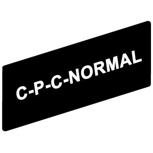 Označena legenda 8 x 27 mm za držač 30 x 40 mm, C–P–C–NORMAL