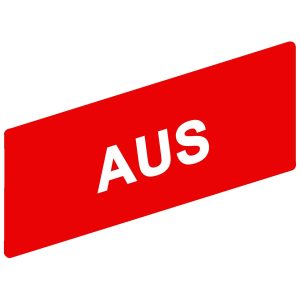 Označena legenda 8 x 27 mm za držač 30 x 40 mm, AUS