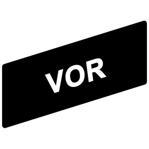 Označena legenda 8 x 27 mm za držač 30 x 40 mm, VOR