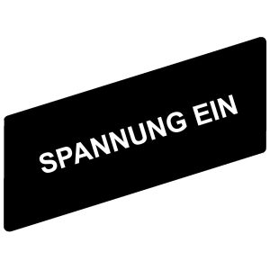Označena legenda 8 x 27 mm za držač 30 x 40 mm, SPANNUNG EIN