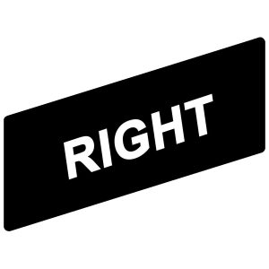 Označena legenda 8 x 27 mm za držač 30 x 40 mm, RIGHT