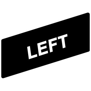 Označena legenda 8 x 27 mm za držač 30 x 40 mm, LEFT