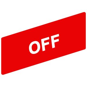 Označena legenda 8 x 27 mm za držač 30 x 40 mm, OFF