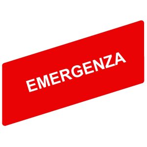 Označena legenda 8 x 27 mm za držač 30 x 40 mm, EMERGENZA