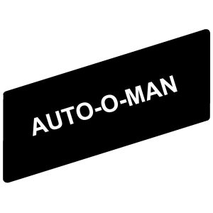 Označena legenda 8 x 27 mm za držač 30 x 40 mm, AUTO-O-MAN