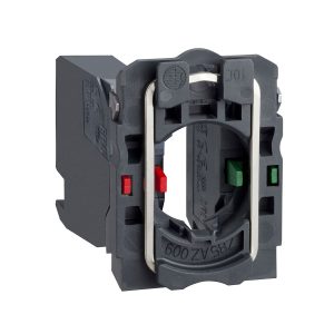 Kontaktni blok, jednostruki, s kućištem odnosno spojnim prstenom, 1R i 2M kontakt, utični konektor