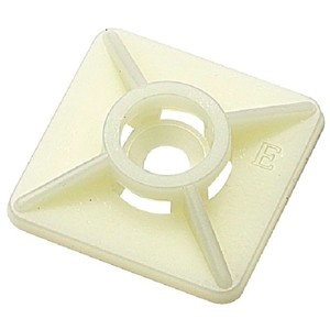 Nosač vezice bijeli 19 x 19 mm (max. do širine vezice 3,6mm)  (pak. 100 kom)