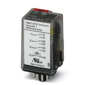 Relej utični, 3×CO (power) kontakt, 10A, 230V AC, tip: REL-OR-BL/L-230AC/3X21