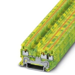 Redna stezaljka PT 1,5/S-TWIN-PE, push-in priključak, presjek: 0.14 mm2 - 1.5 mm2, žuto-zelena