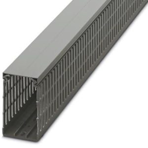 Kanal za ožičenje perforirani, sivi, plastični, š×v×d: 60×100×2000 mm, s poklopcem, tip: CD 60X100