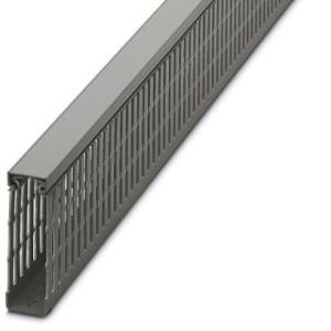 Kanal za ožičenje perforirani, sivi, plastični, š×v×d: 30×100×2000 mm, s poklopcem, tip: CD 30X100