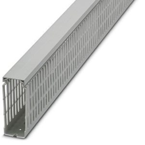 Kanal za ožičenje perforirani, sivi, plastični, š×v×d: 40×100×2000 mm, s poklopcem, tip: CD 40X100