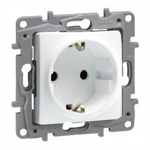 Utičnica Mosaic, 2P+E, 16A, 2 modula, bijela
