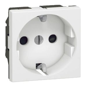 Utičnica Mosaic, 2P, 16A, 2 modula, bijela
