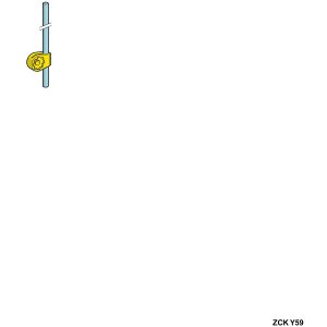 Poluga krajnjeg prekidača, plastična podesiva po visini, 200 mm