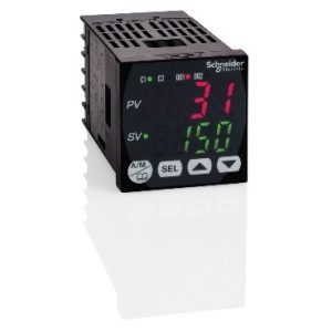 Regulator temperature, 48 x 48 mm - 24 V AC/DC - 2R releja