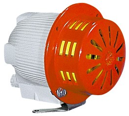 Sirena MINI CELERE motorska električna MCL110DA - 96 dB - 110 V AC/DC- On: 1min. OFF: 10min. - kontinuiran jednoličan ton. IP43.