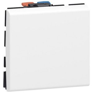 Sklopka Mosaic, 10AX, 250V, 2 modula, bijela