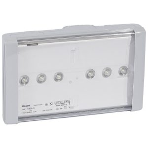 Protupanična lampa B66 LED, autotest adresibilna, s prozirnim difuzorom, bez održavanja.. s održavanjem, 1 sat autonomije, 250 lm