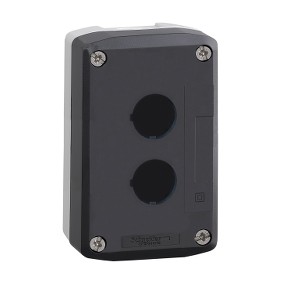 Tamno sivi poklopac praznog kućišta sa svijetlo sivom bazom – 2 otvora