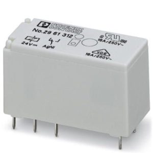 Relej interface s podnožjem, oprugom i Push-in priključcima, 1 preklopni kontakt, 16A, 24 V DC