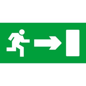 Piktogrami Rilux, prikaz osobe koja trči prema desno, za Rilux 6W, set od 10 komada